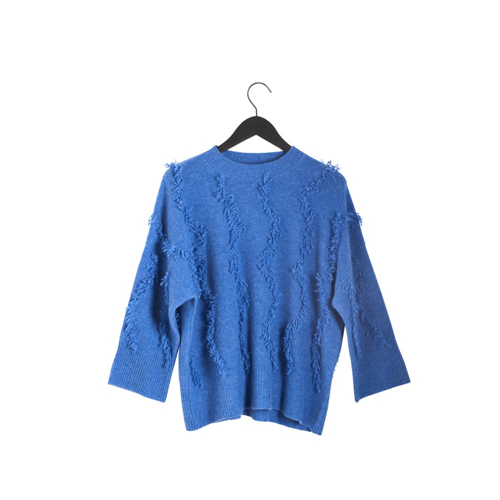Boxy Short Sleeve Sweater  Waves
