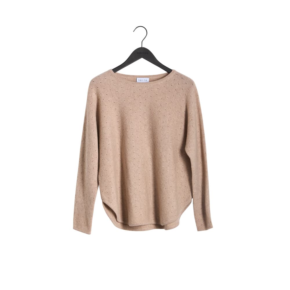 Curved Dotted Sweater