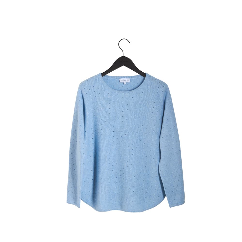 Curved Dotted Sweater